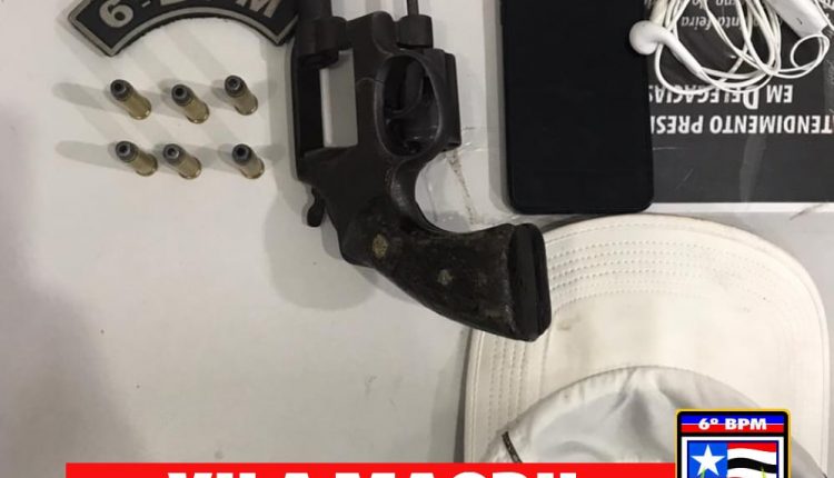 Homem é preso por porte ilegal de arma de fogo