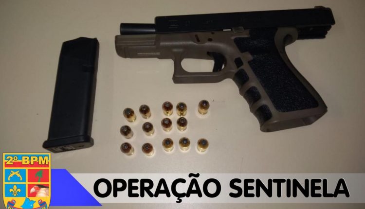POLÍCIA MILITAR APREENDE ARMA DE FOGO DURANTE OPERAÇÃO SENTINELA