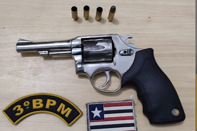 Policiais Militares do 3º BPM apreendem arma de fogo em Imperatriz