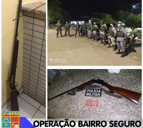 POLÍCIA MILITAR APREENDE ARMAS DE FOGO E EVITA CRIMES NA ÁREA DO 2º BPM