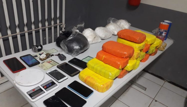 Polícia Militar prende trio com grande quantidade de drogas na cidade de Barreirinhas