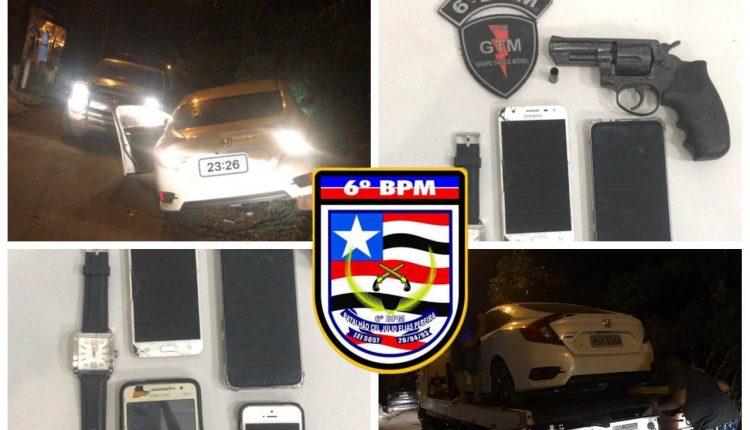 OPERAÇÃO DO 6º BPM APREENDE ARMA DE FOGO E PRENDE ASSALTANTES NO SÃO CRISTOVÃO