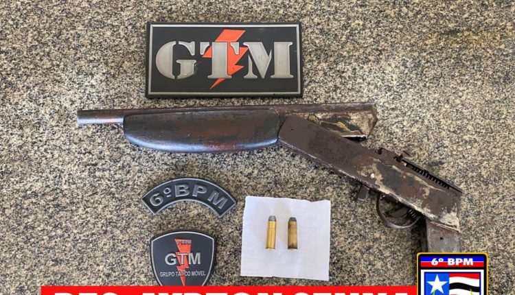 Policiais militares apreende arma de fogo na Vila Airton Senna