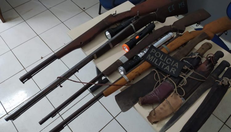 QUATRO ARMAS DE FOGO SÃO APREENDIDAS EM CAXIAS-MA.