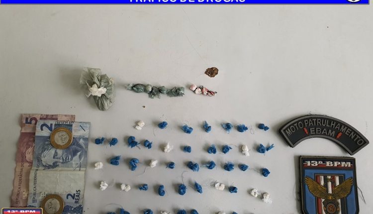 ESQUADRÃO GARRA DO13º BPM REALIZA CONDUÇÃO DE SUSPEITO DE TRÁFICO DE DROGAS EM SÃO JOSÉ DE RIBAMAR