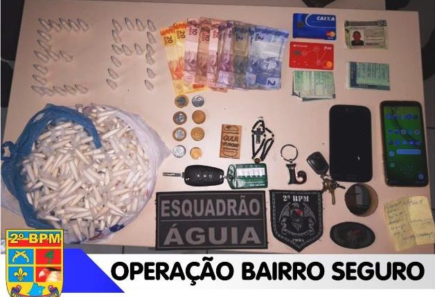 POLÍCIA MILITAR PRENDE HOMENS COM ENTORPECENTES  EM CAXIAS