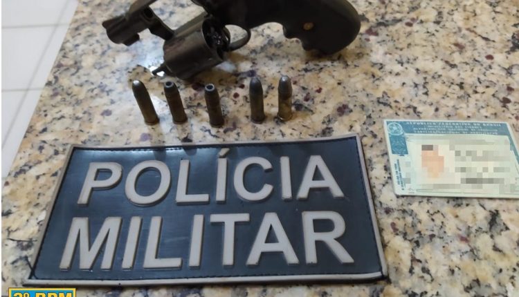 Polícia militar apreende arma de fogo durante operação Bairro Seguro na zona rural de Caxias-MA.