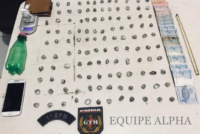 PM apreende arma de fogo e drogas na área Itaqui-Bacanga