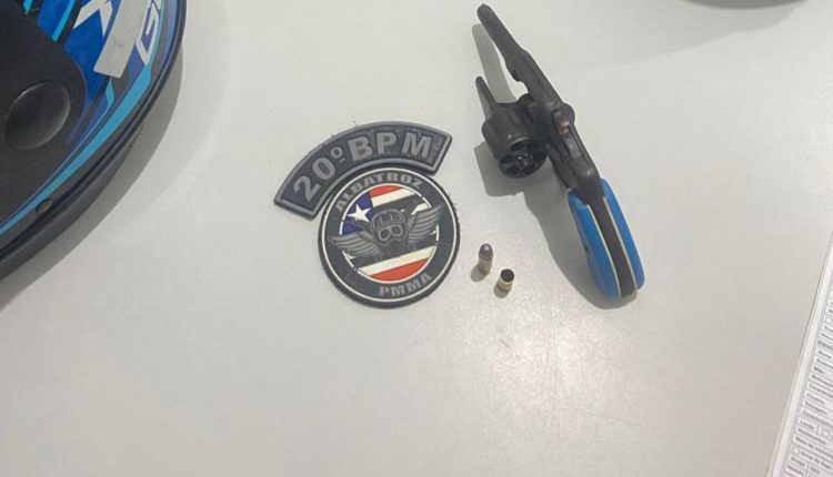 Policiais Militares prendem suspeitos e apreendem arma de fogo na Estrada da Maioba