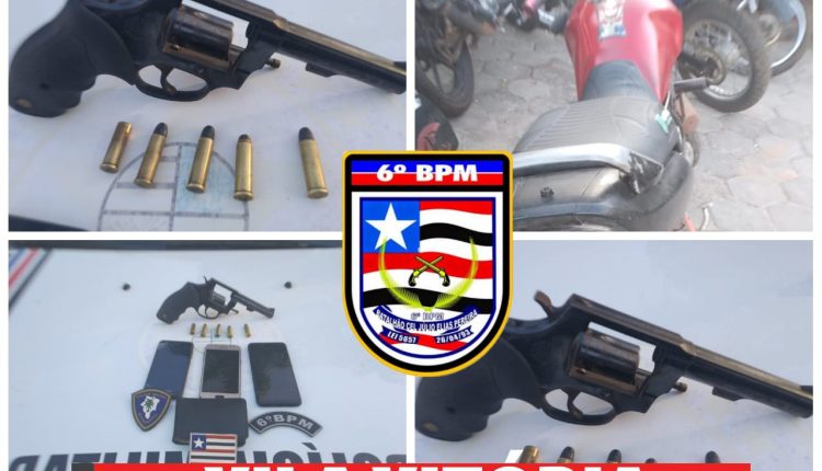 POLÍCIA  MILITAR PRENDE ASSALTANTE COM ARMA DE FOGO NA VILA VITÓRIA