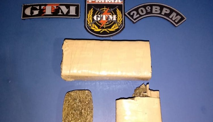 EQUIPE DO GTM DO 20°BPM PRENDE INDIVÍDUO POR CRIME DE TRÁFICO DE DROGAS