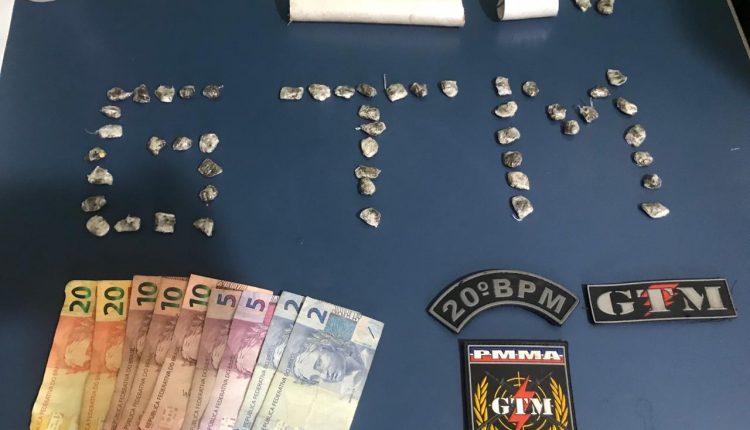GTM DO 20°BPM PRENDE INDIVÍDUOS POR CRIME DE TRÁFICO DE DROGAS NO NOVO COHATRAC