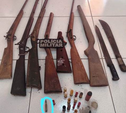 Ação da 2ª CI PM termina com apreensão de arsenal em Porto Rico do Maranhão