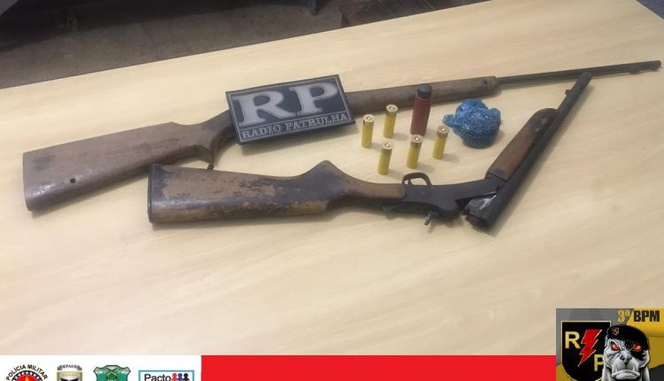 POLICIAIS MILITARES DO 3° BPM E LOCALIZAM ARMAS DE FOGO, EM IMPERATRIZ-MA APÓS  RECEBEM DENÚNCIA ANÔNIMA