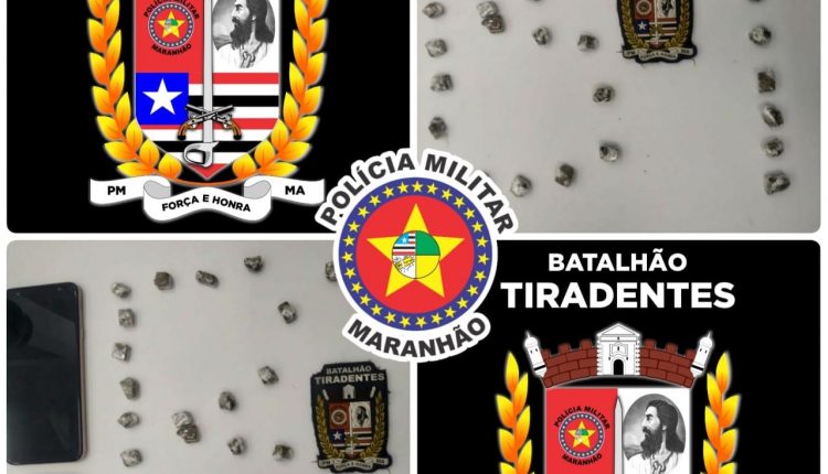 Policia Militar prende acusado com 38 papelotes de entorpecentes