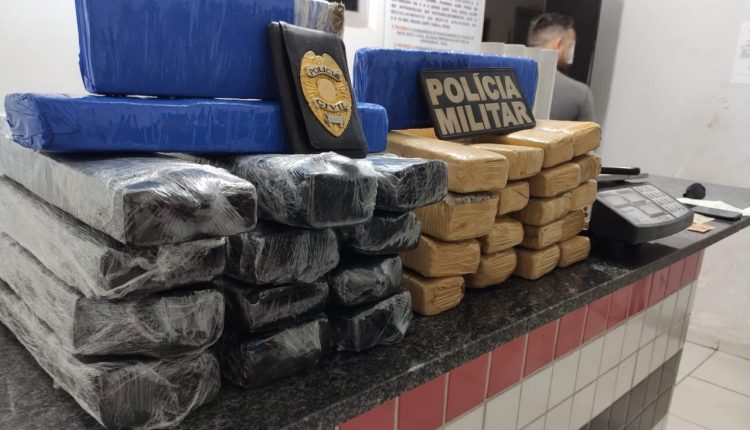 Ação conjunta das Polícias apreende 26 quilos de maconha na cidade de em Açailândia (MA)