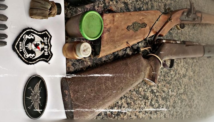 ESQUADRÃO ÁGUIA DO 30° BPM DETEVE UM INDIVÍDUO POR PORTE ILEGAL DE DUAS ARMAS DE FOGO