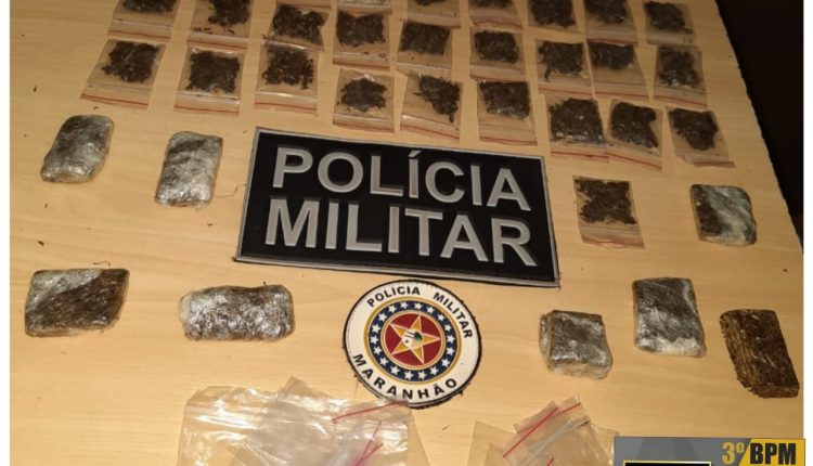 Policiais Militares do 3° Batalhão prendem indivíduo por tráfico de drogas e apreendem arma de fogo em Imperatriz-MA