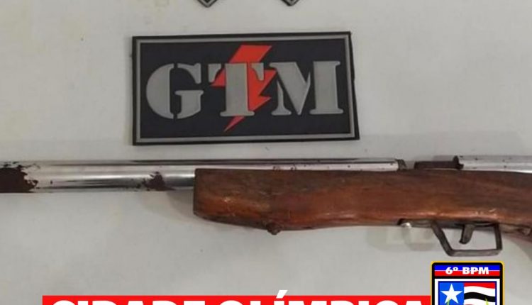 Policiais Militares do 6° Batalhão predem indivíduo por porte ilegal de arma de fogo