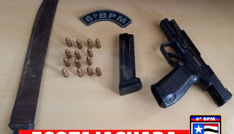 Dois homens são presos com arma de fogo na Vila Magril