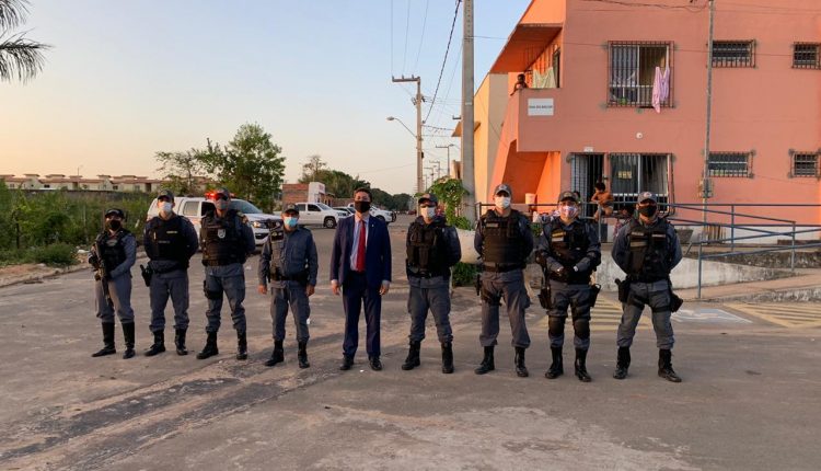 Operação integrada entre as policiais militar e civil ocupa residencial EcoTajaçoaba
