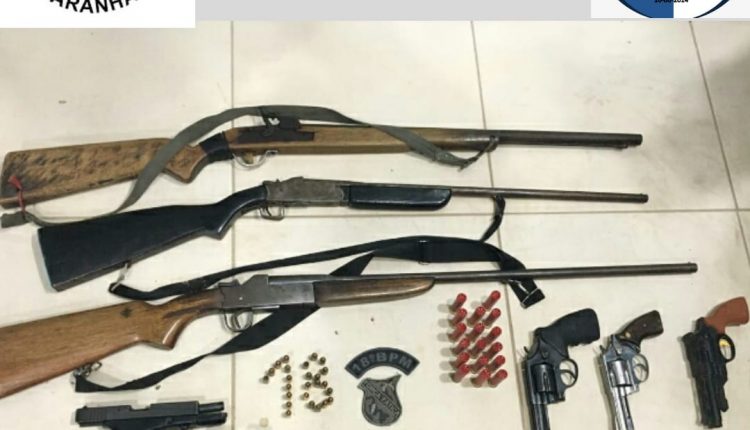 18º BPM FAZ OPERAÇÃO SATURAÇÃO NO SERTÃO TUNTUM, PRENDE 5 PESSOAS E APREENDE 7 ARMAS