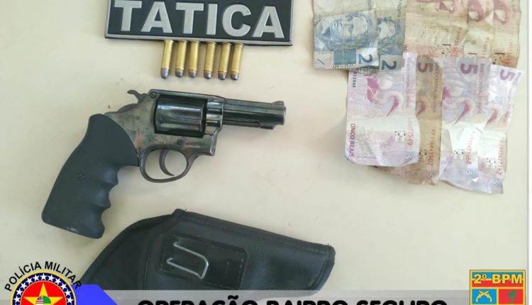 POLÍCIA MILITAR REALIZA PRISÃO DE CASAL POR PORTE ILEGAL DE ARMA DE FOGO DURANTE OPERAÇÃO BAIRRO SEGURO EM CAXIAS-MA