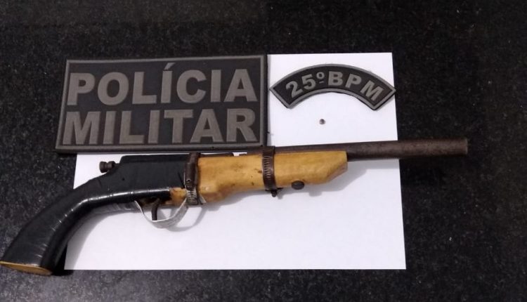 PMMA apreende arma de fogo no município de Cururupu-MA