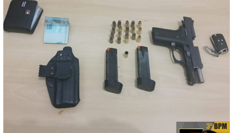 POLICIAIS MILITARES DO 3° BPM CONDUZEM INDIVÍDUO POR DISPARO DE ARMA DE FOGO EM IMPERATRIZ