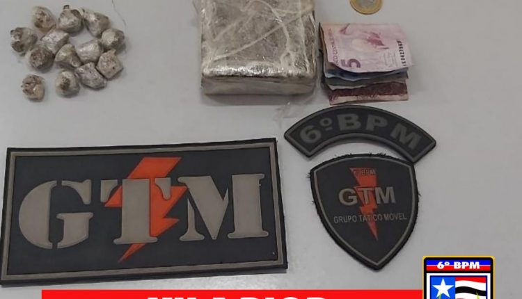 POLÍCIA MILITAR APREENDE MENOR INFRATOR COM DROGAS NA VILA RIOD
