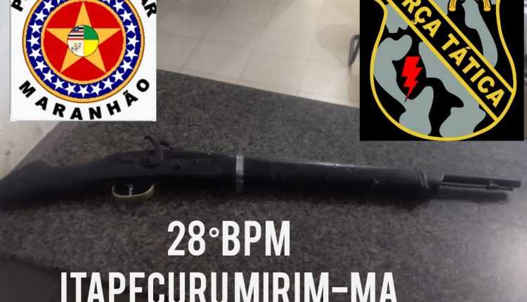 Policiais Militares apreendem arma de fogo e recuperam motocicleta roubada em Itapecuru Mirim – MA