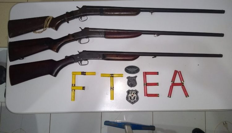 Força Tática e Esquadrão Águia do 30° BPM aprendem três armas de fogo em Buriticupu – MA