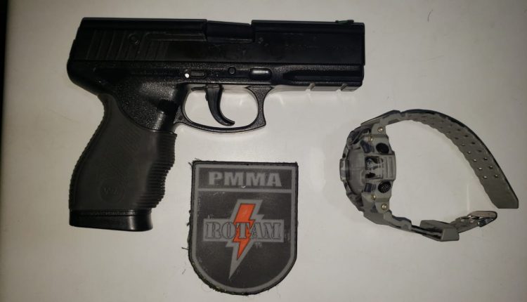 Rotam apreende simulacro de arma de fogo e drogas neste final de semana em São Luís-MA