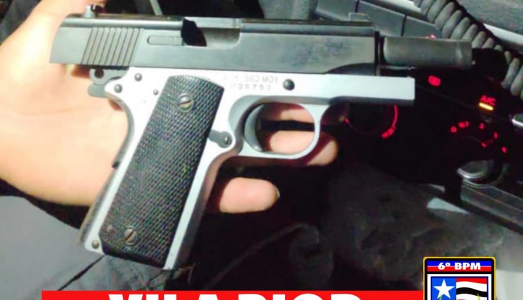 Policiais Militares apreendem arma de fogo na Vila Riod