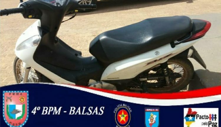 Polícia Militar em Balsas prende dupla de assaltantes e recupera mais uma motocicleta roubada   