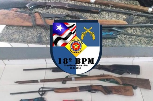 Força tarefa da PM prende indivíduo em posse de três armas de fogo e um simulacro de pistola