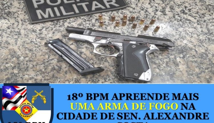 18º BPM APREENDE MAIS UMA ARMA DE FOGO NA CIDADE DE SEN. ALEXANDRE COSTA