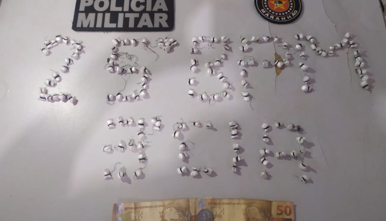 Em Bacuri-MA, suspeito é preso por tráfico de drogas