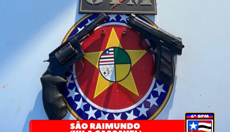 Grupo Tático da PM apreende armas de fogo e drogas em ações nesta sexta-feira