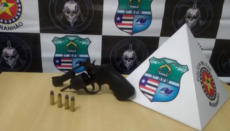 PMMA em ação: homem é conduzido por homicídio, tentativa de homicídio e porte ilegal de arma de fogo em Imperatriz-MA