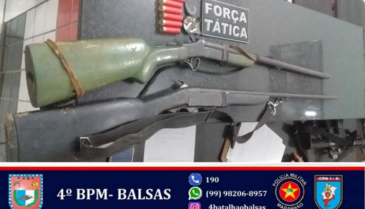 POLÍCIA MILITAR PRENDE SUSPEITOS DE HOMICÍDIO E APREENDE ARMAS DE FOGO