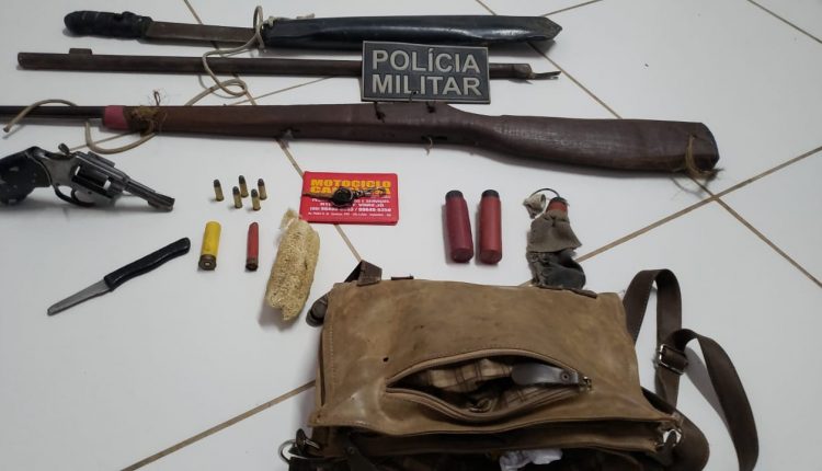 PMMA apreende 2 armas de fogo em assentamento no município de Itinga do Maranhão