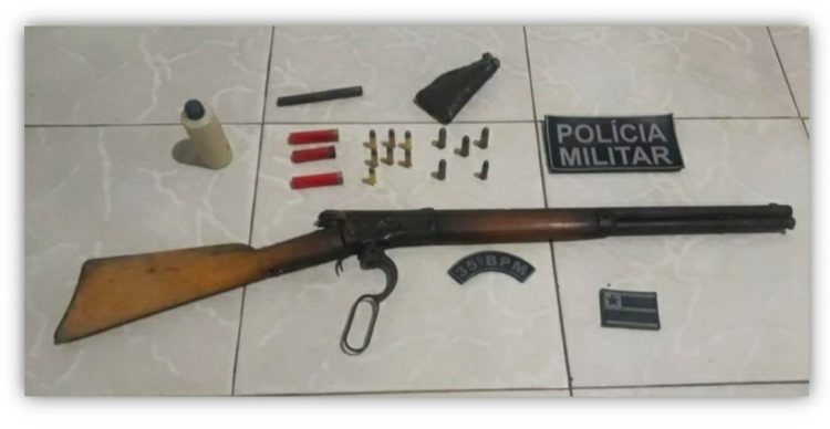 Após denúncia de violência doméstica, policiais militares apreendem arma de fogo na cidade Barão de Grajaú – MA
