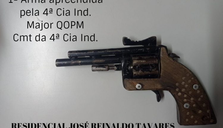 PMMA apreende em arma de fogo em Bairro da Capital  