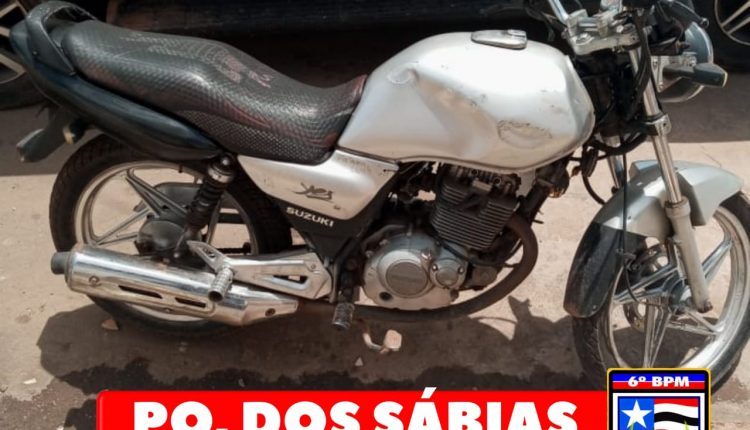 Policiais militares do 6º BPM apreendem moto no Parque Sabiás