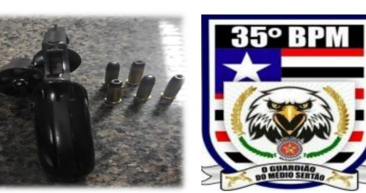 35º BPM apreende arma de fogo e recupera moto roubada em ações distintas