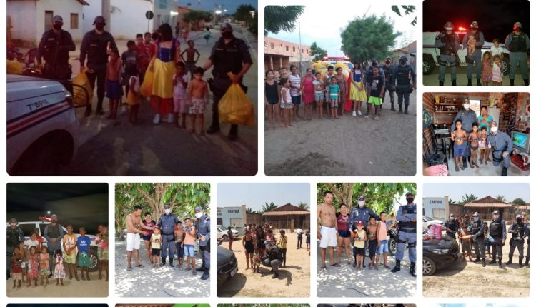 7° BPM realiza ação social alusiva ao dia das crianças.