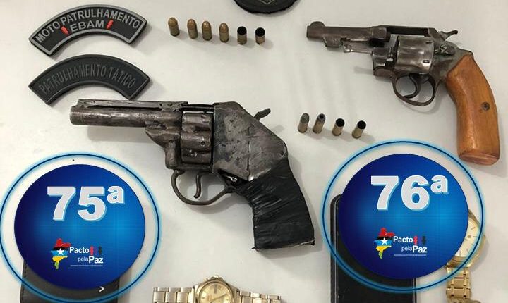 Duas armas de fogo são apreendidas em São José de Ribamar