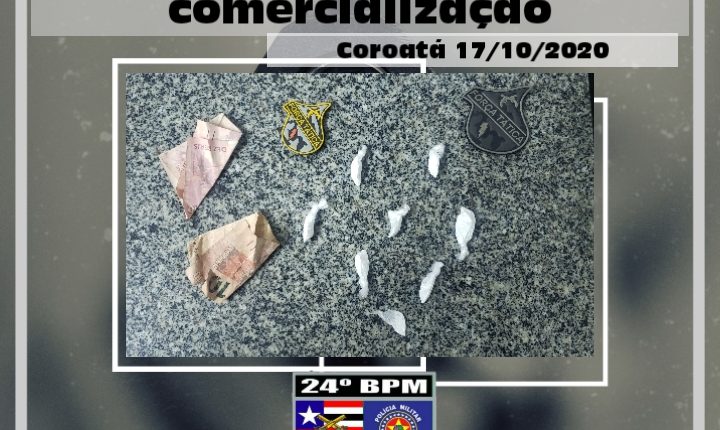 Homem é preso com drogas em Coroatá