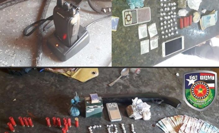 Força Tática apreende arma de fogo e drogas em Imperatriz